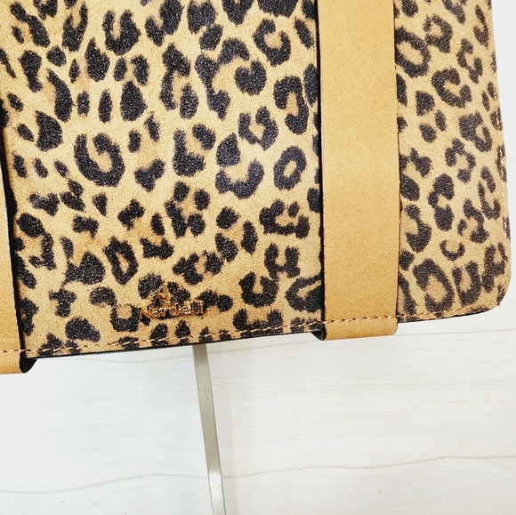 Nardelli Leather Suede Cheetah Print Small New Crossbody Italy - Picture 2 of 16